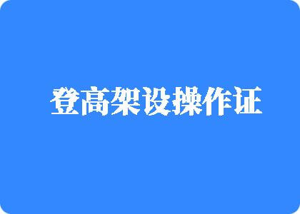 中国女人裸体日BB视频登高架设操作证