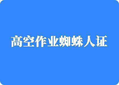 操bxx在线观看高空作业蜘蛛人证